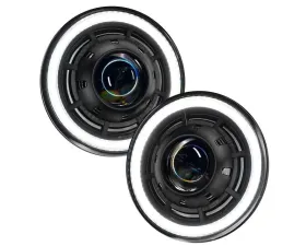 Oracle Lighting Oculus 7 Inch Switchback Bi-LED Projector Headlights Jeep Wrangler JK 2007-2018