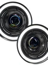 Oracle Lighting Oculus 7 Inch Switchback Bi-LED Projector Headlights Jeep Wrangler JK 2007-2018                                     - 5876-001 - Image 2