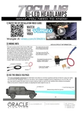Oracle Lighting Oculus 7 Inch Switchback Bi-LED Projector Headlights Jeep Wrangler JK 2007-2018                                     - 5876-001 - Image 16