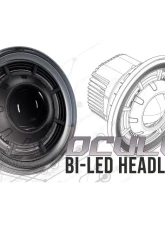 Oracle Lighting Oculus 7 Inch Switchback Bi-LED Projector Headlights Jeep Wrangler JK 2007-2018                                     - 5876-001 - Image 7