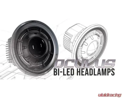 Oracle Lighting Oculus 7 Inch Switchback Bi-LED Projector Headlights Jeep Wrangler JK 2007-2018 - 5876-001