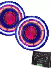 Oracle Lighting ORACLE Oculus Colorshift 7inch Bi-Led Projector Headlights No Controller Jeep Wrangler JK 2007-2018                                     - 5876-334 - Image 19