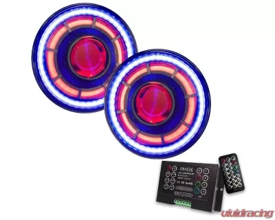 Oracle Lighting ORACLE Oculus Colorshift 7inch Bi-Led Projector Headlights No Controller Jeep Wrangler JK 2007-2018 - 5876-334