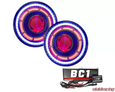 Oracle Lighting ORACLE Oculus Colorshift 7inch Bi-Led Projector Headlights No Controller Jeep Wrangler JK 2007-2018 - 5876-334