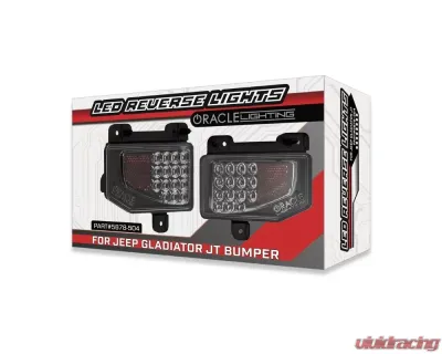Oracle Lighting Rear Bumper LED Reverse Lights w/ Plug & Play Harness Jeep Gladiator JT 2020+ - 5881-504