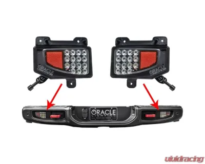 Oracle Lighting Rear Bumper LED Reverse Lights w/ Plug & Play Harness Jeep Gladiator JT 2020+ - 5881-504