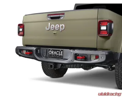 Oracle Lighting Rear Bumper LED Reverse Lights w/ Plug & Play Harness Jeep Gladiator JT 2020+ - 5881-504