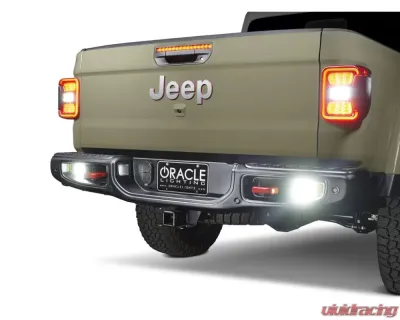 Oracle Lighting Rear Bumper LED Reverse Lights w/ Plug & Play Harness Jeep Gladiator JT 2020+ - 5881-504