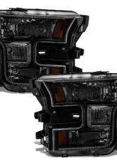 Oracle Lighting Dynamic ColorSHIFT RGB+A Pre-Assembled Headlights Black Edition Ford F-150 2015-2017                                     - 8201-332 - Image 2