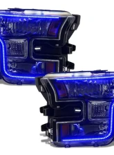 Oracle Lighting Dynamic ColorSHIFT RGB+A Pre-Assembled Headlights Black Edition Ford F-150 2015-2017                                     - 8201-332 - Image 6