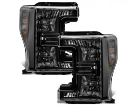Oracle Lighting Dynamic ColorSHIFT Pre-Assembled Headlights Black Edition Ford F-250 | 350 Super Duty 2017-2019