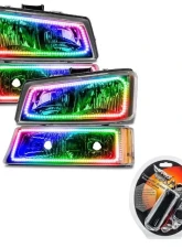 Oracle Lighting Pre-Assembled Headlights w/ Parking Lights ColorShift Chevrolet Silverado 2003-2006                                     - 8205-330 - Image 5