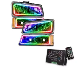 Oracle Lighting Pre-Assembled Headlights w/ Parking Lights ColorShift 2.0 Chevrolet Silverado 2003-2006