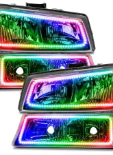 Oracle Lighting Pre-Assembled Headlights w/ Parking Lights ColorShift No Controller Chevrolet Silverado 2003-2006                                     - 8205-334 - Image 6
