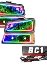 Oracle Lighting Pre-Assembled Headlights w/ Parking Lights ColorShift BC1 Chevrolet Silverado 2003-2006                                     - 8205-335 - Image 5
