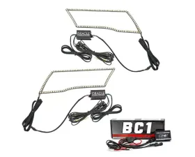 Oracle Lighting RGB+A ColorSHIFT & Switchback Quad Headlight Halo Kit w/ BC1 Controller Dodge | Ram 2009-2018