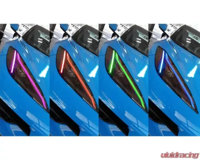 Oracle Lighting ColorSHIFT RGB+A LED Headlight DRL Upgrade w/ 2.0 Controller Chevrolet C8 Corvette Stingray 2020-2024 - 1442-333