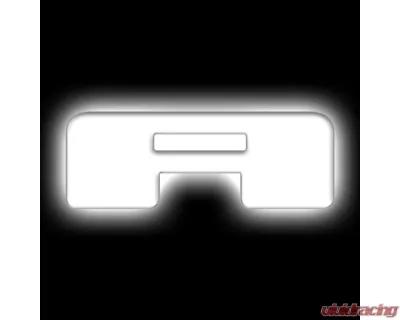 Oracle Lighting Matte White Surface "A" Illuminated LED Letter Badges Universal - 3140-A-001