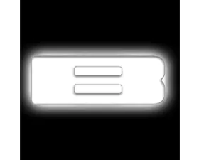 Oracle Lighting Matte White Surface Inch B Inch Illuminated LED Letter Badges Universal