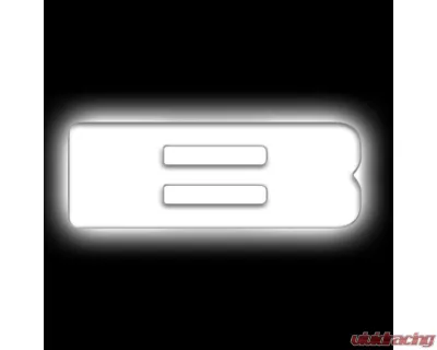 Oracle Lighting Matte White Surface Inch B Inch Illuminated LED Letter Badges Universal - 3140-B-001