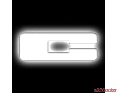 Oracle Lighting Matte White Surface Inch C Inch Illuminated LED Letter Badges Universal - 3140-C-001