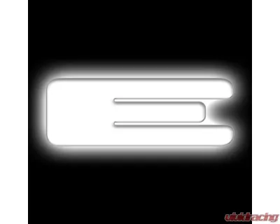 Oracle Lighting Matte White Surface "E" Illuminated LED Letter Badges Universal - 3140-E-001
