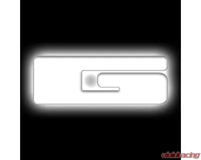 Oracle Lighting Matte White Surface "G" Illuminated LED Letter Badges Universal - 3140-G-001