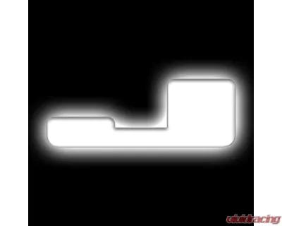 Oracle Lighting Matte White Surface "J" Illuminated LED Letter Badges Universal - 3140-J-001
