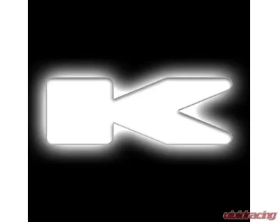 Oracle Lighting Matte White Surface "K" Illuminated LED Letter Badges Universal - 3140-K-001