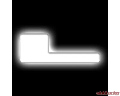 Oracle Lighting Matte White Surface "L" Illuminated LED Letter Badges Universal - 3140-L-001