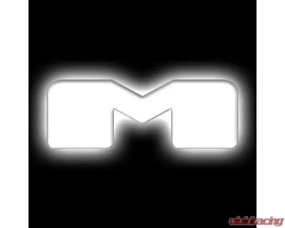 Oracle Lighting Matte White Surface "M" Illuminated LED Letter Badges Universal - 3140-M-001