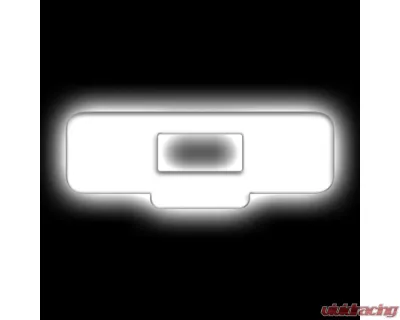 Oracle Lighting Matte White Surface "Q" Illuminated LED Letter Badges Universal - 3140-Q-001