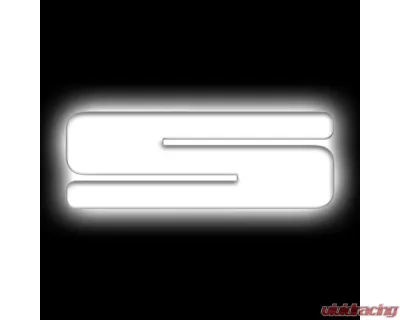 Oracle Lighting Matte White Surface "S" Illuminated LED Letter Badges Universal - 3140-S-001
