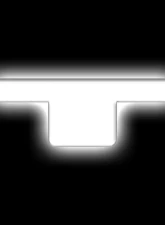 Oracle Lighting Matte White Surface "T" Illuminated LED Letter Badges Universal                                     - 3140-T-001 - Image 6