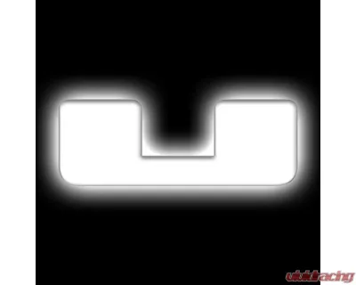 Oracle Lighting Matte White Surface "U" Illuminated LED Letter Badges Universal - 3140-U-001