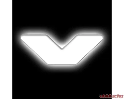 Oracle Lighting Matte White Surface "W" Illuminated LED Letter Badges Universal - 3140-W-001