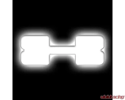 Oracle Lighting Matte White Surface "X" Illuminated LED Letter Badges Universal - 3140-X-001