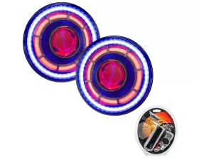 Oracle Lighting Oculus 7inch ColorSHIFT Bi-LED Projector Headlights w/RF Controller Jeep Wrangler JK 2007-2018