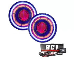 Oracle Lighting Oculus 7inch ColorSHIFT Bi-LED Projector Headlights w/BC1 Controller Jeep Wrangler JK 2007-2018