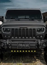 Oracle Lighting Skid Plate w/ Yellow Intergrated LED Emitters Jeep Wrangler JL | Gladiator JT 2018+                                     - 5883-006 - Image 9