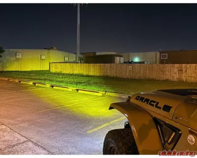 Oracle Lighting Skid Plate w/ Yellow Intergrated LED Emitters Jeep Wrangler JL | Gladiator JT 2018+ - 5883-006