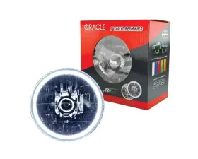 Oracle Lighting Pre-Installed 7 Inch Sealed Beam Halo White Chevrolet | Ford | Jeep | Dodge | Mazda