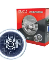 Oracle Lighting Pre-Installed 7 Inch Sealed Beam Halo White Chevrolet | Ford | Jeep | Dodge | Mazda                                     - 6905-001 - Image 8