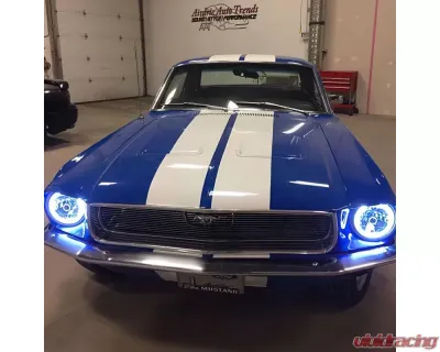Oracle Lighting Pre-Installed 7 Inch Sealed Beam Halo ColorSHIFT Chevrolet | Ford | Jeep | Dodge | Mazda - 6905-333