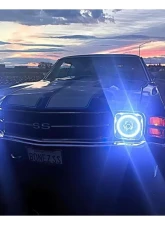 Oracle Lighting Pre-Installed 7 Inch Sealed Beam Halo ColorSHIFT Chevrolet | Ford | Jeep | Dodge | Mazda                                     - 6905-333 - Image 6
