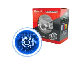 Oracle Lighting Pre-Installed 7 Inch Sealed Beam Halo Blue Chevrolet | Ford | Jeep | Dodge | Mazda