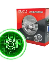 Oracle Lighting Pre-Installed 7 Inch Sealed Beam Halo Green Chevrolet | Ford | Jeep | Dodge | Mazda                                     - 6905-004 - Image 9