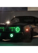 Oracle Lighting Pre-Installed 7 Inch Sealed Beam Halo Green Chevrolet | Ford | Jeep | Dodge | Mazda                                     - 6905-004 - Image 7