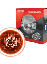 Oracle Lighting Pre-Installed 7 Inch Sealed Beam Halo Amber Chevrolet | Ford | Jeep | Dodge | Mazda                                     - 6905-005 - Image 8