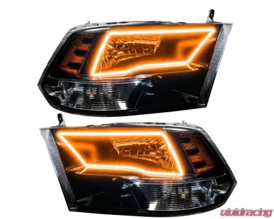 Oracle Lighting Pre-Assembled Headlights (Black Housing) ColorSHIFT w/ BC1 Controller SMD Ram 1500 Sport 2009-2017 - 7121-335